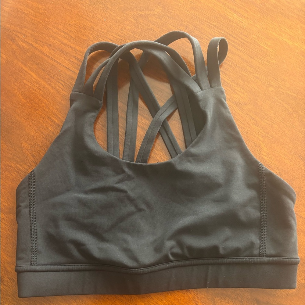 Lululemon Women's Black Strappy Sports Bra size 6